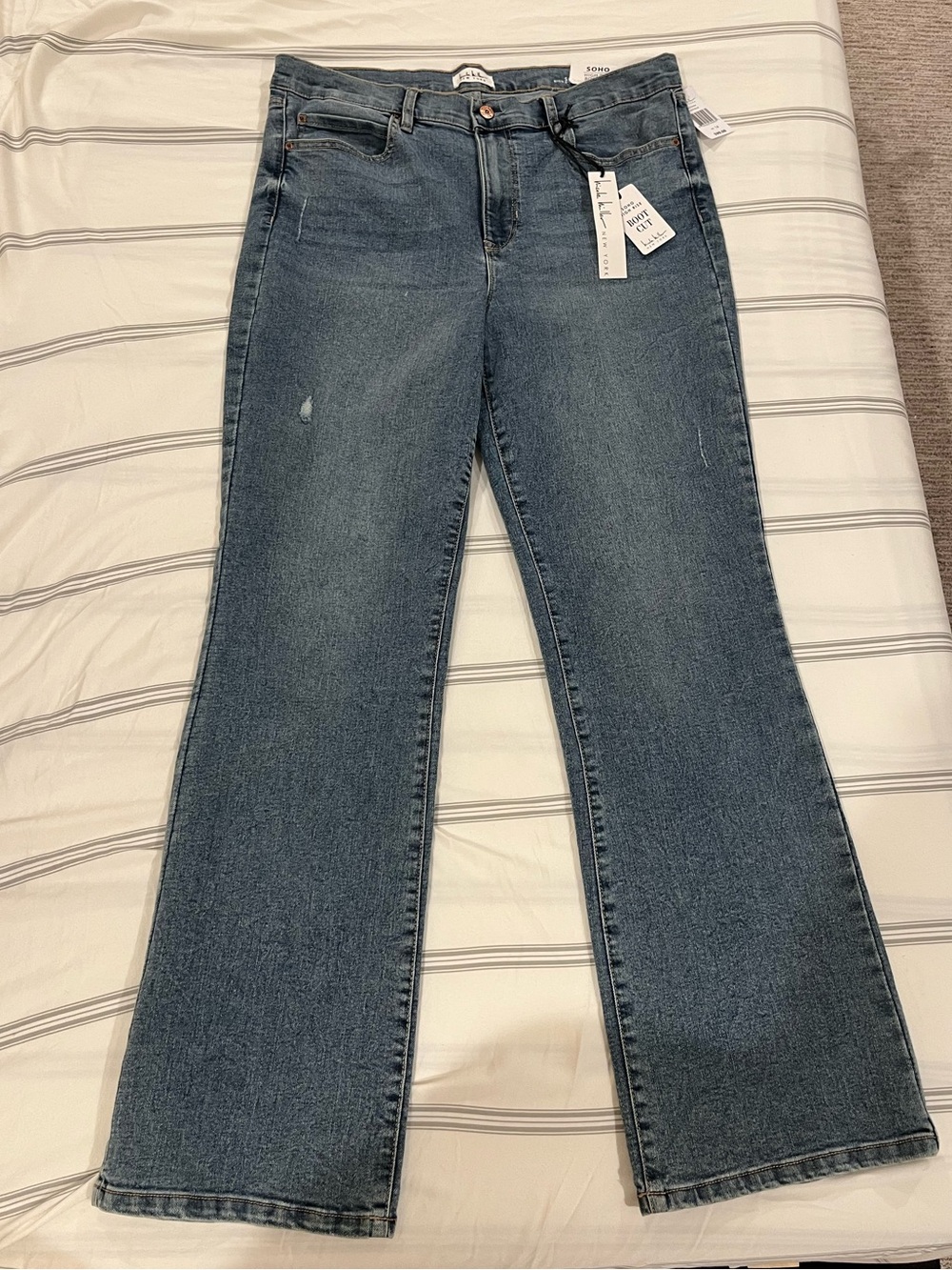 Nicole Miller Medium Wash Flare Jeans